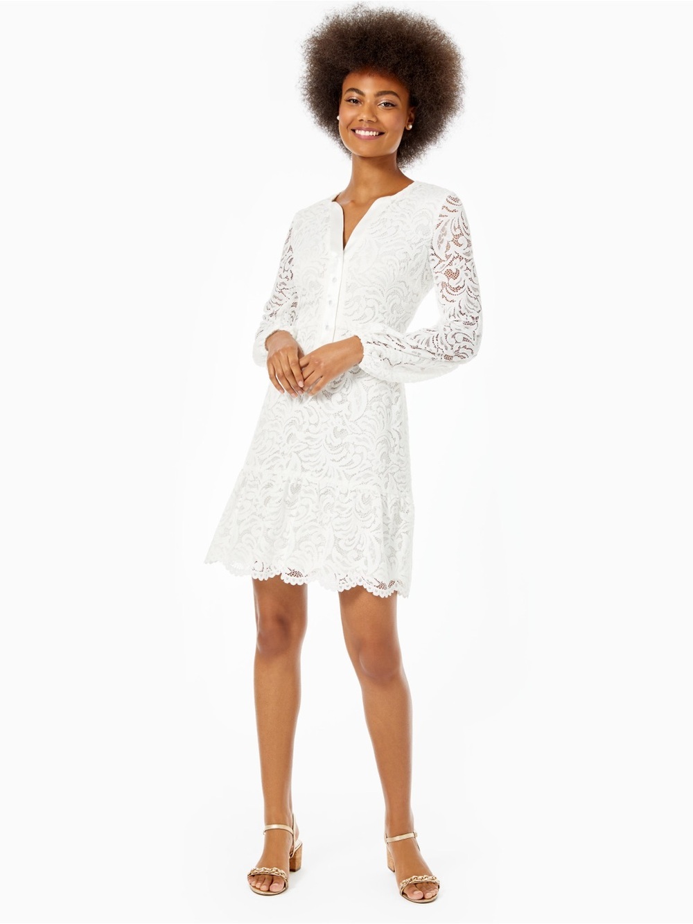 Lilly Pulitzer Lace wedding graduation Dress balloon rush sorority preference co